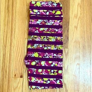 EUC striped LuLaRoe leggings - OS fits 2-12